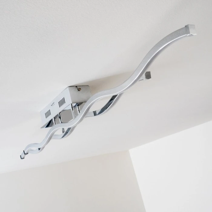 Paul Neuhaus Leuchten EMMA Deckenleuchte LED Edelstahl, 2-flammig 4 Paul Neuhaus Leuchten EMMA Deckenleuchte LED Edelstahl, 2-flammig – Bild 4