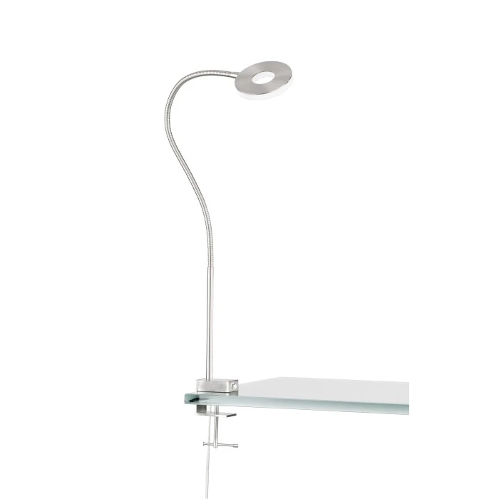 Honsel Leuchten Fischer & Honsel Jax Klemmleuchte LED Nickel-Matt, 1-flammig 2 Honsel Leuchten Fischer & Honsel Jax Klemmleuchte LED Nickel-Matt, 1-flammig – Bild 2