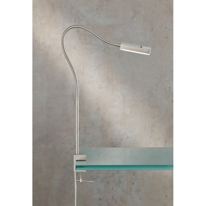 Honsel Leuchten Fischer & Honsel Raik Klemmleuchte LED Nickel-Matt, 1-flammig, Bewegungsmelder 1 Honsel Leuchten Fischer & Honsel Raik Klemmleuchte LED Nickel-Matt, 1-flammig, Bewegungsmelder