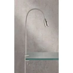 Honsel Leuchten Fischer & Honsel Sten Klemmleuchte LED Nickel-Matt, 1-flammig, Bewegungsmelder