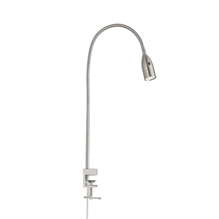 Honsel Leuchten Fischer & Honsel Sten Klemmleuchte LED Nickel-Matt, 1-flammig, Bewegungsmelder 2 Honsel Leuchten Fischer & Honsel Sten Klemmleuchte LED Nickel-Matt, 1-flammig, Bewegungsmelder – Bild 2