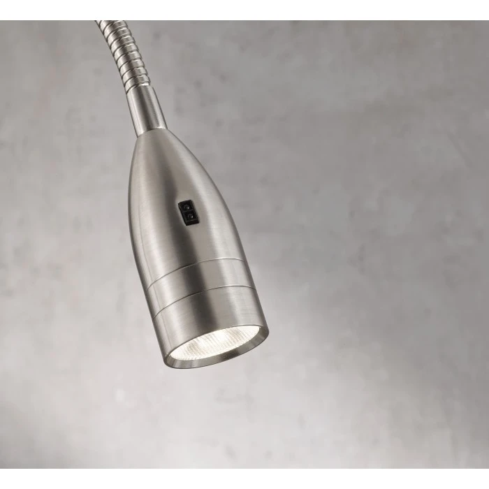 Honsel Leuchten Fischer & Honsel Sten Klemmleuchte LED Nickel-Matt, 1-flammig, Bewegungsmelder 3 Honsel Leuchten Fischer & Honsel Sten Klemmleuchte LED Nickel-Matt, 1-flammig, Bewegungsmelder – Bild 3