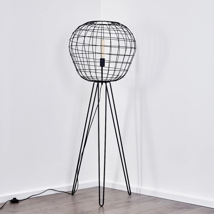 Hofstein Flambeau Stehleuchte Schwarz, 1-flammig 17 Hofstein Flambeau Stehleuchte Schwarz, 1-flammig – Bild 17