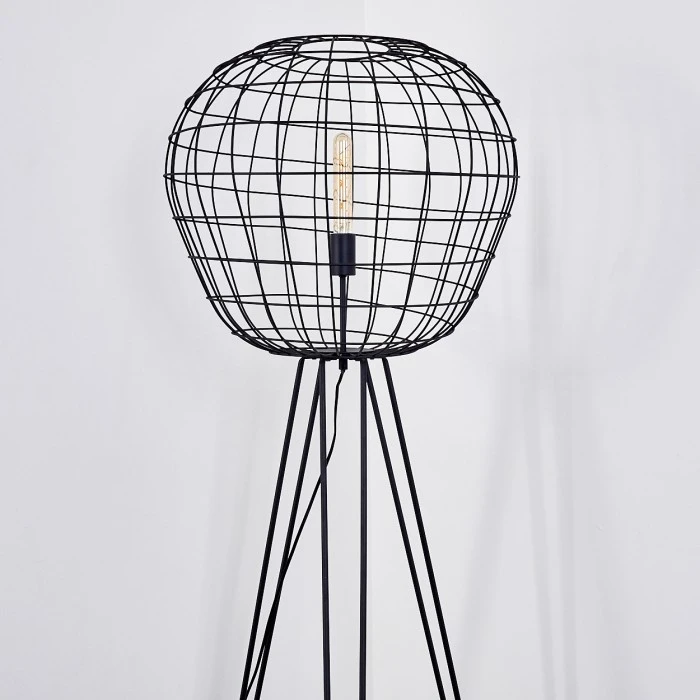 Hofstein Flambeau Stehleuchte Schwarz, 1-flammig 6 Hofstein Flambeau Stehleuchte Schwarz, 1-flammig – Bild 6