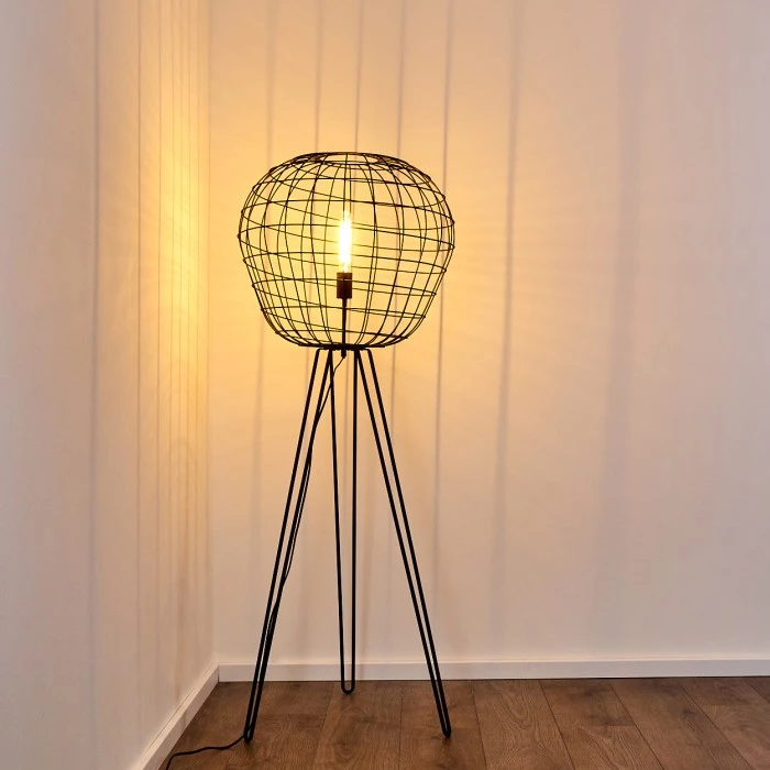 Hofstein Flambeau Stehleuchte Schwarz, 1-flammig 9 Hofstein Flambeau Stehleuchte Schwarz, 1-flammig – Bild 9