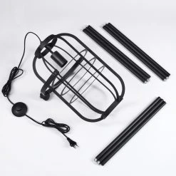 Hofstein Flambeau Stehleuchte Schwarz, 1-flammig 16 Hofstein Flambeau Stehleuchte Schwarz, 1-flammig -Bürolampen Verkäufe flambeau stehleuchte h3353158 4