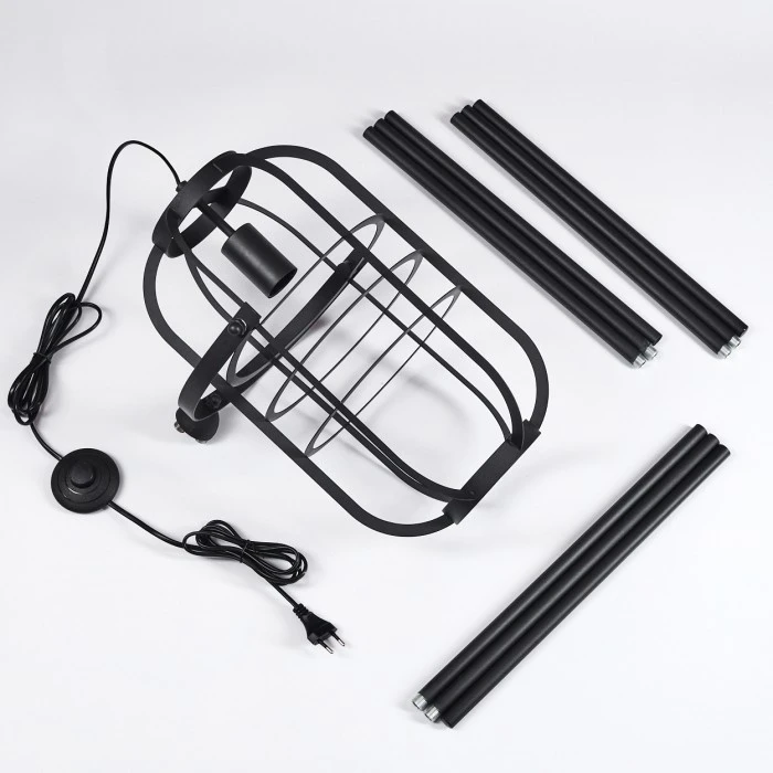 Hofstein Flambeau Stehleuchte Schwarz, 1-flammig 5 Hofstein Flambeau Stehleuchte Schwarz, 1-flammig – Bild 5