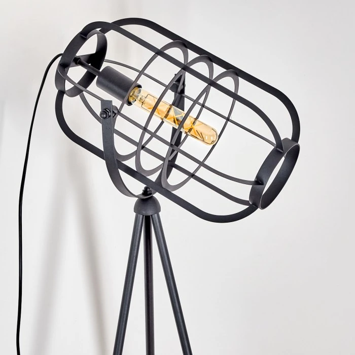 Hofstein Flambeau Stehleuchte Schwarz, 1-flammig 8 Hofstein Flambeau Stehleuchte Schwarz, 1-flammig – Bild 8