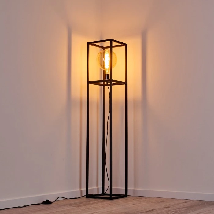 Hofstein Flambeau Stehleuchte Schwarz, 1-flammig 5 Hofstein Flambeau Stehleuchte Schwarz, 1-flammig – Bild 5