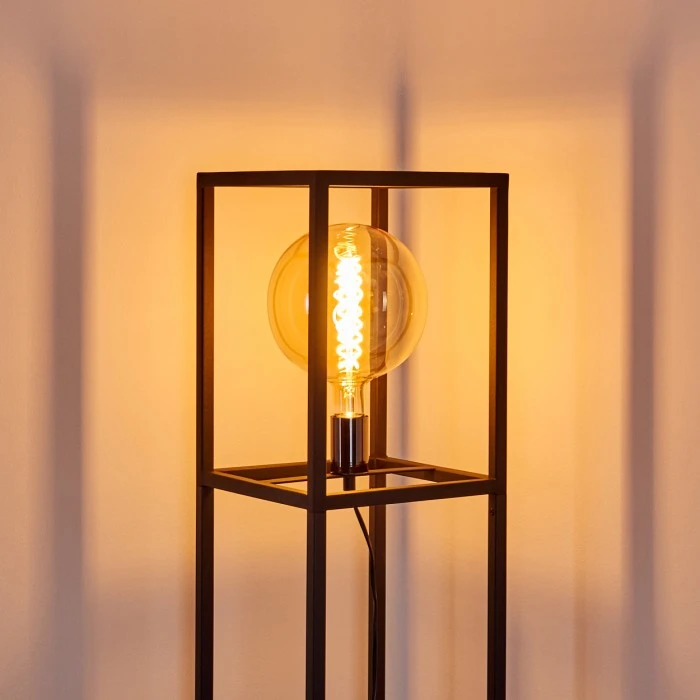 Hofstein Flambeau Stehleuchte Schwarz, 1-flammig 7 Hofstein Flambeau Stehleuchte Schwarz, 1-flammig – Bild 7