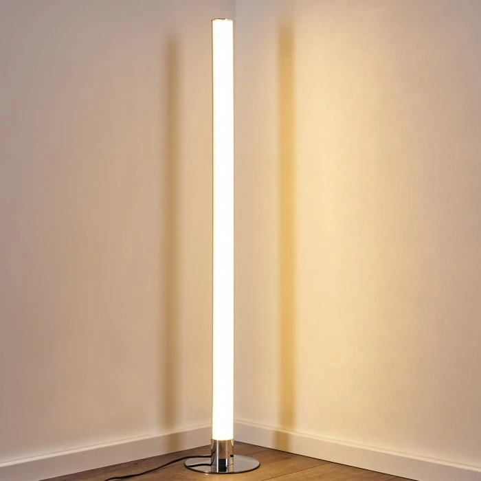 Hofstein Flaut Stehleuchte LED Chrom, 1-flammig, Fernbedienung, Farbwechsler 12 Hofstein Flaut Stehleuchte LED Chrom, 1-flammig, Fernbedienung, Farbwechsler – Bild 12