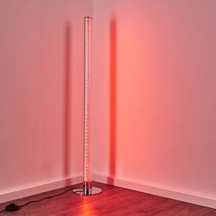 Hofstein Flaut Stehleuchte LED Chrom, 1-flammig, Fernbedienung, Farbwechsler 18 Hofstein Flaut Stehleuchte LED Chrom, 1-flammig, Fernbedienung, Farbwechsler – Bild 18