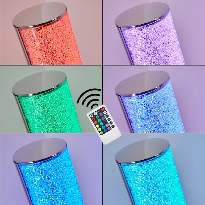 Hofstein Flaut Stehleuchte LED Chrom, 1-flammig, Fernbedienung, Farbwechsler 4 Hofstein Flaut Stehleuchte LED Chrom, 1-flammig, Fernbedienung, Farbwechsler – Bild 4