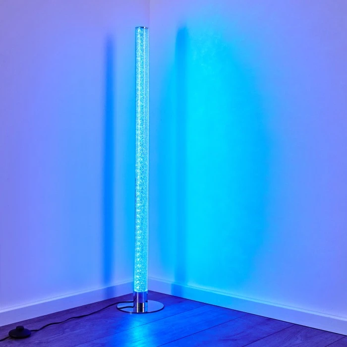 Hofstein Flaut Stehleuchte LED Chrom, 1-flammig, Fernbedienung, Farbwechsler 7 Hofstein Flaut Stehleuchte LED Chrom, 1-flammig, Fernbedienung, Farbwechsler – Bild 7