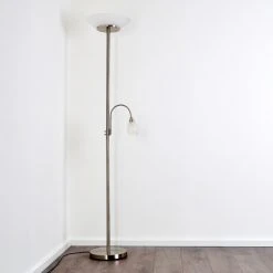 Hofstein Gismaro Stehleuchte Nickel-Matt, 3-flammig 36 Hofstein Gismaro Stehleuchte Nickel-Matt, 3-flammig -Bürolampen Verkäufe gismaro stehleuchte h3358054 17