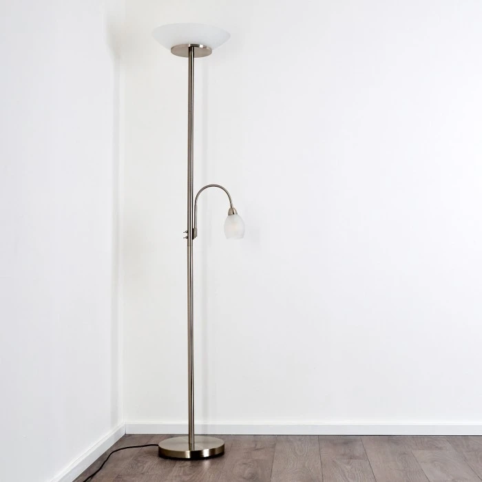 Hofstein Gismaro Stehleuchte Nickel-Matt, 3-flammig 18 Hofstein Gismaro Stehleuchte Nickel-Matt, 3-flammig – Bild 18