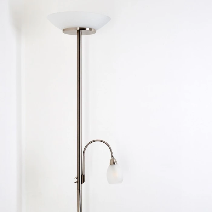 Hofstein Gismaro Stehleuchte Nickel-Matt, 3-flammig 7 Hofstein Gismaro Stehleuchte Nickel-Matt, 3-flammig – Bild 7