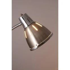 Globo Ego Stehleuchte Nickel-Matt, Chrom, 1-flammig -Bürolampen Verkäufe globo ego stehleuchte 24778 8