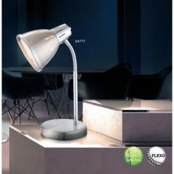 Globo EGO Tischleuchte Nickel-Matt, Chrom, 1-flammig