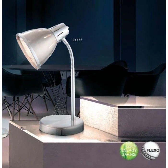 Globo EGO Tischleuchte Nickel-Matt, Chrom, 1-flammig 1 Globo EGO Tischleuchte Nickel-Matt, Chrom, 1-flammig