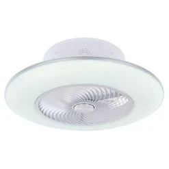 Globo KELLO Deckenventilator LED Wei&szlig;, 1-flammig -Bürolampen Verkäufe globo kello deckenventilator 03623 6