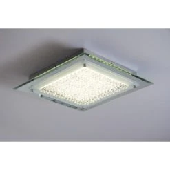 Globo LIANA Deckenleuchte LED Chrom, 1-flammig -Bürolampen Verkäufe globo liana deckenleuchte 49301 2