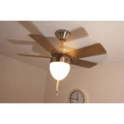 Globo MARVA Ventilator Nickel-Matt, Grau, Edelstahl, Wei&szlig;, 1-flammig -Bürolampen Verkäufe globo marva ventilator 332 do1 15