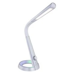 Globo MITTI Tischleuchte LED Silber, Wei&szlig;, 1-flammig, Farbwechsler