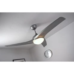 Globo PRIMO Ventilator Silber, Wei&szlig;, 2-flammig, Fernbedienung -Bürolampen Verkäufe globo primo ventilator 305 do1 2