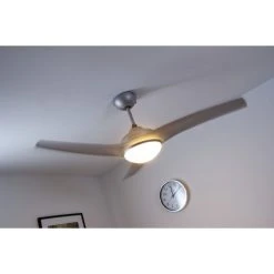 Globo PRIMO Ventilator Silber, Wei&szlig;, 2-flammig, Fernbedienung -Bürolampen Verkäufe globo primo ventilator 305 do1 7