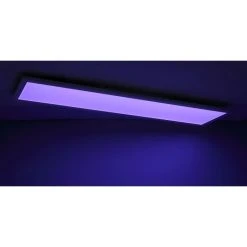 Globo ROSI LED Panel Wei&szlig;, 1-flammig, Fernbedienung, Farbwechsler -Bürolampen Verkäufe globo rosi led panel 41604d5rgbsh 17