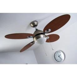 Globo WADE Ventilator Nickel-Matt, Edelstahl, 1-flammig -Bürolampen Verkäufe globo wade ventilator 318 do1 17