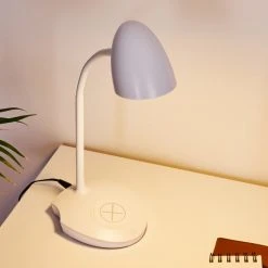 Hofstein Grenoble Tischleuchte LED Wei&szlig;, 1-flammig -Bürolampen Verkäufe grenoble tischleuchte h3371763 12