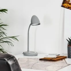 Hofstein Grenoble Tischleuchte LED Grau, 1-flammig -Bürolampen Verkäufe grenoble tischleuchte h3371787 15