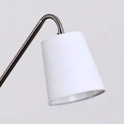 Hofstein Gunstock Stehleuchte Nickel gl&auml;nzend, 2-flammig -Bürolampen Verkäufe gunstock stehleuchte h3354278 10