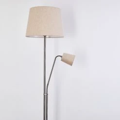 Hofstein Gunstock Stehleuchte Nickel gl&auml;nzend, 2-flammig -Bürolampen Verkäufe gunstock stehleuchte h3354292 16