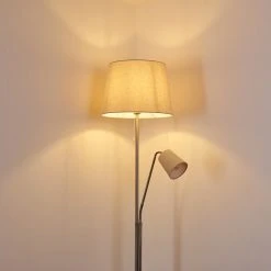 Hofstein Gunstock Stehleuchte Nickel gl&auml;nzend, 2-flammig -Bürolampen Verkäufe gunstock stehleuchte h3354292 9