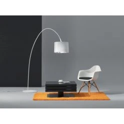 Helestra ROXX Bogenleuchte Wei&szlig;, 1-flammig