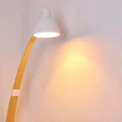 Hofstein Higashi Stehleuchte Wei&szlig;, Holz hell, 1-flammig -Bürolampen Verkäufe higashi stehleuchte h3358191 12