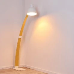 Hofstein Higashi Stehleuchte Wei&szlig;, Holz hell, 1-flammig -Bürolampen Verkäufe higashi stehleuchte h3358191 8