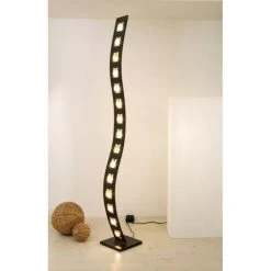 Holl&auml;nder CUBO Stehleuchte Schwarz, Braun, 15-flammig