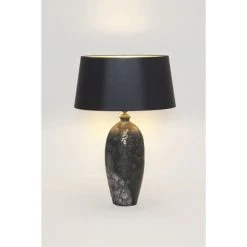 Holl&auml;nder MARY Tischleuchte Schwarz, Silber, Gold, 1-flammig