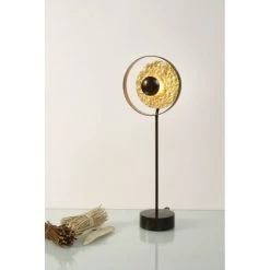 Holl&auml;nder SATELLITE Tischleuchte Schwarz, Braun, Gold, 1-flammig