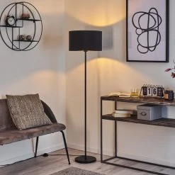 Hofstein Huarate Stehleuchte Schwarz, 1-flammig