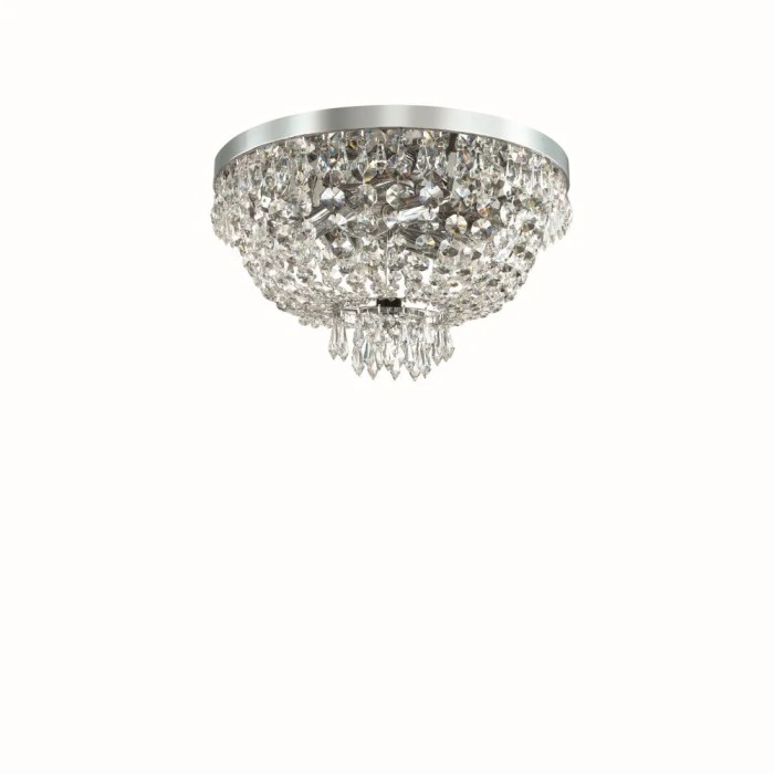 Ideallux Ideal Lux CAESAR Deckenleuchte Chrom, 5-flammig 1 Ideallux Ideal Lux CAESAR Deckenleuchte Chrom, 5-flammig