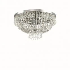 Ideallux Ideal Lux CAESAR Deckenleuchte Chrom, 6-flammig