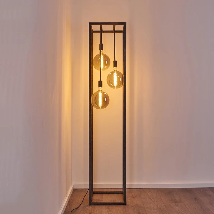 Hofstein Janskloster Stehleuchte Stahl gebürstet, 3-flammig 12 Hofstein Janskloster Stehleuchte Stahl gebürstet, 3-flammig – Bild 12