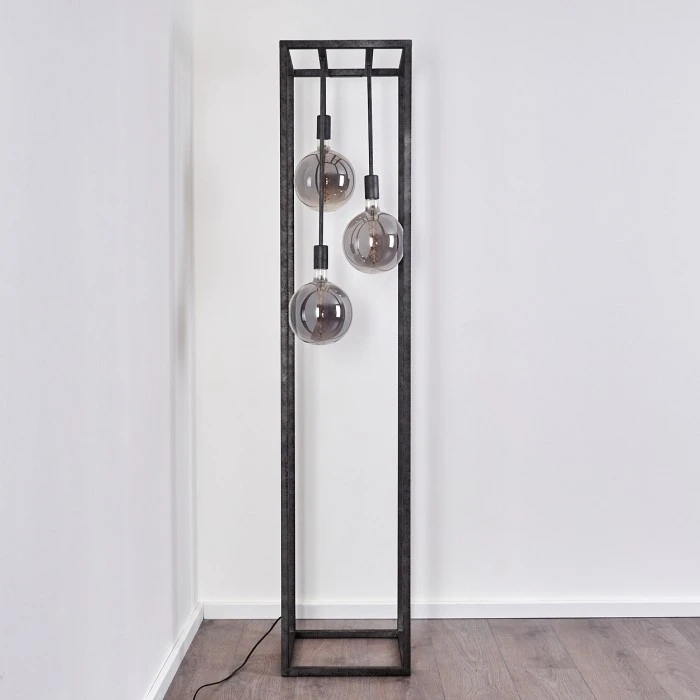 Hofstein Janskloster Stehleuchte Stahl gebürstet, 3-flammig 8 Hofstein Janskloster Stehleuchte Stahl gebürstet, 3-flammig – Bild 8