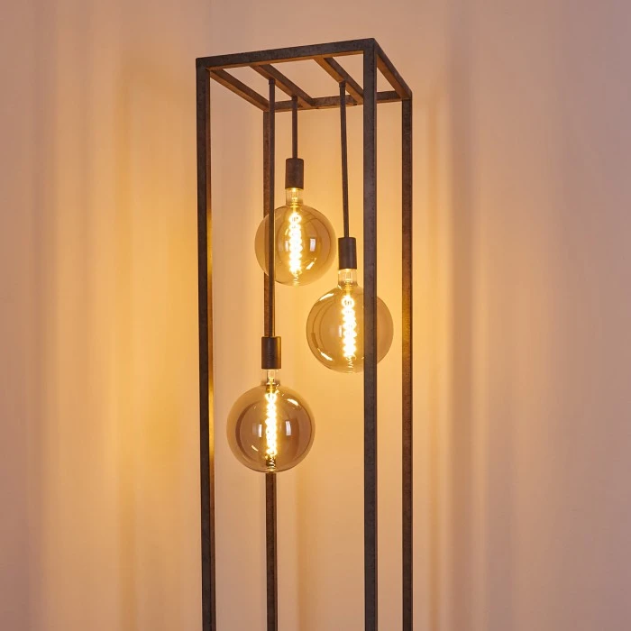 Hofstein Janskloster Stehleuchte Stahl gebürstet, 3-flammig 9 Hofstein Janskloster Stehleuchte Stahl gebürstet, 3-flammig – Bild 9