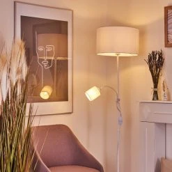 Hofstein Jobsbo Stehleuchte Wei&szlig;, 2-flammig -Bürolampen Verkäufe jobsbo stehleuchte h3421017 6